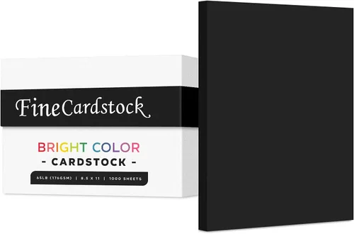 Papel de alta calidad para tarjetas de colores, caja de 1000 hojas, cartulina de peso medio de 65 libras, perfecta para suministros escolares, artes