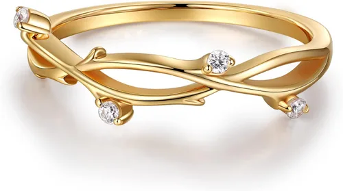 Anillo de boda vintage de moissanita para mujer, color D, claridad VVS1, banda de diamante creada en laboratorio, oro rosa blanco amarillo de 14