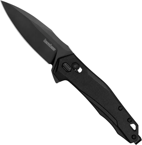 Miniatura 3 de Kershaw - Cuchillo de bolsillo plegable para monitor, hoja con acero D2, mecanismo de bloqueo DuraLock, Pocketclip