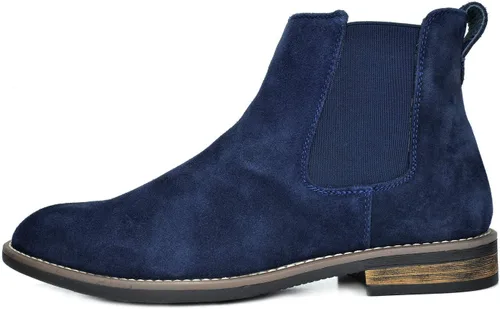 Miniatura 2 de Bruno Marc - Botines tipo Chelsea de gamuza y piel para hombre