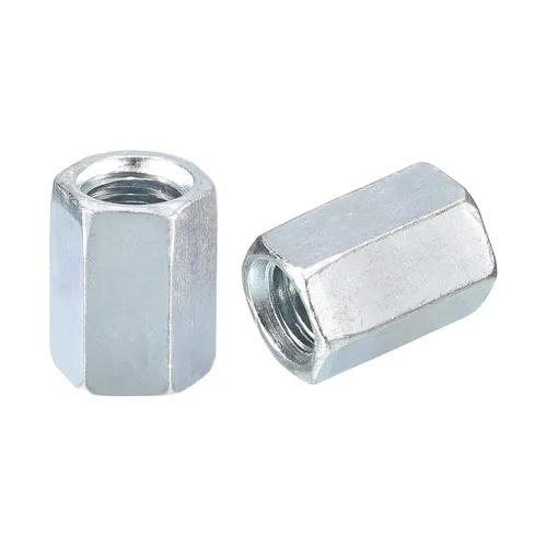 Miniatura 16 de uxcell 10 tuercas de acoplamiento M5x8x12mm - Acoplador de varilla roscada hexagonal de acero al carbono galvanizado para muebles, electrónico