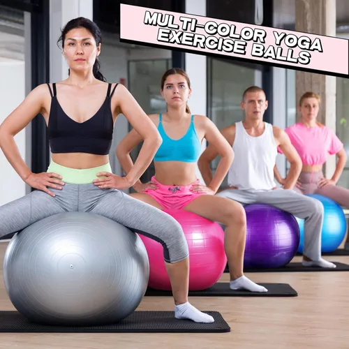Miniatura 3 de Jerify Pelota de ejercicio de 10 piezas de pelota de pilates, pelota de yoga a granel para fitness, embarazo, parto, silla de bola de núcleo,