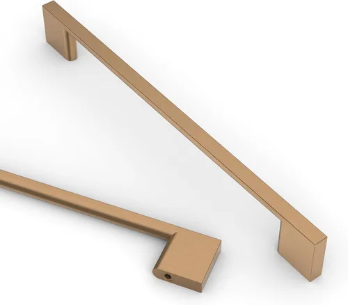 Miniatura 38 de Asidrama - Paquete de 10 manijas de gabinete de cocina de oro cepillado de 3 pulgadas (76mm), tiradores de gabinete, herrajes para gabinete