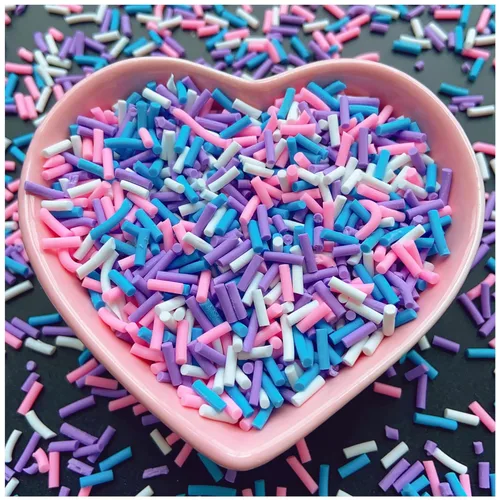 Miniatura 6 de 50g de chispas falsas de resina, chispas de caramelo falso, chispas de arcilla, chispas de polímero, rebanadas de arcilla de polímero para arte