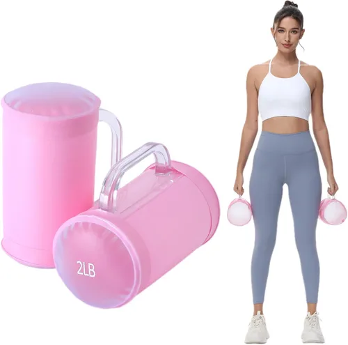 Miniatura 12 de Mancuernas de agua, mancuernas de entrenamiento rellenas de agua, juego de pesas de viaje, pesas ajustables a 40 libras, 30 libras, 20 libras, 10