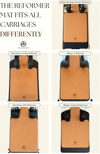 Miniatura 3 de Pilates Body Pilates Reformer Mat – Se adapta a Merrithew, Allegro, Cuerpo equilibrado, Aeropilates Pilates Reformers – Limpio, antideslizante