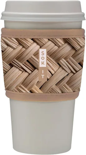 Miniatura 29 de Sok It HotSok Coffee & Tea - Funda de neopreno con aislamiento reutilizable (floral abstracto)