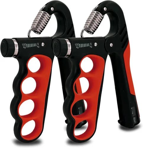Miniatura 10 de Senston Entrenador de fuerza de agarre, paquete de 2, probador de fuerza de agarre de mano, fortalecedor de antebrazo, medidor digital de agarre