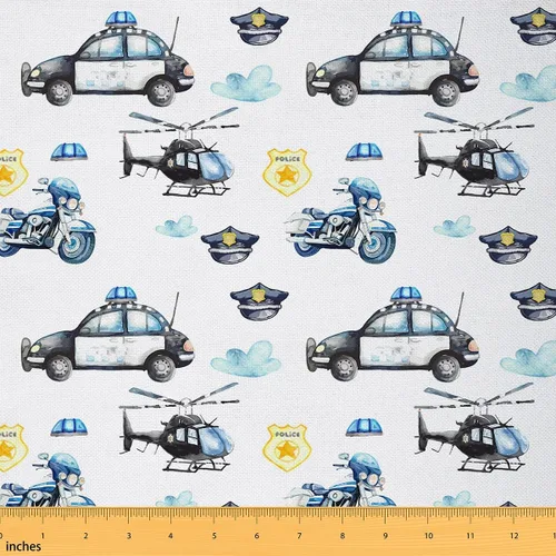 Miniatura 9 de Feelyou Tapicería náutica, tela de decoración de ancla, tela de tapicería de aventura marina para sillas, 1 yarda, azul marino