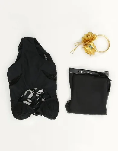 Miniatura 7 de haikyuu Traje de baño de una pieza derivado de anime para mujer con falda cruzada y diadema de malla halter