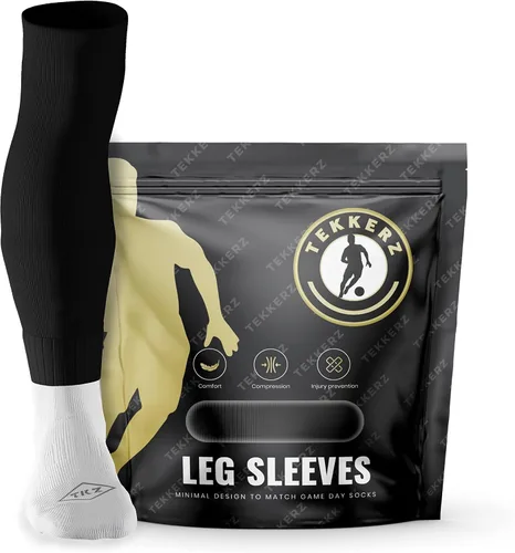 Miniatura 4 de Tekkerz Manga de pierna compatible con calcetines de agarre, la mejor alternativa a los calcetines deportivos de fútbol, fútbol, hockey y rugby