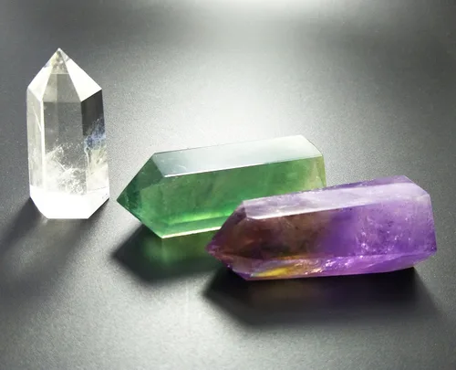 Miniatura 4 de Varitas de cristal curativo, barras de prisma facetadas para terapia de meditación de chakras de Reiki Deco
