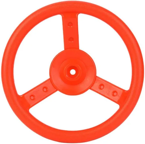 VGEBY 1 Volante Swingset, plástico al aire libre de los niños del volante del accesorio del patio de juegos Swing Set (rojo) 0