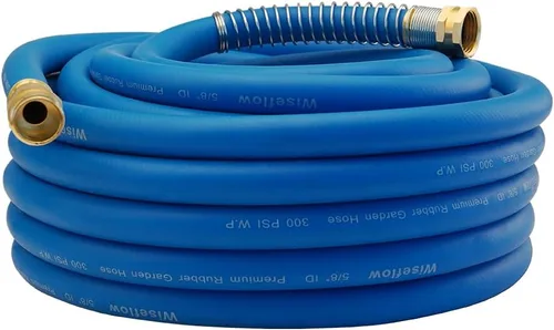 Miniatura 17 de Wiseflow Leader Hose Manguera de agua resistente de 3 x 5/8 pulgadas con accesorios de latón macho a hembra, extensor de manguera corta para carrete