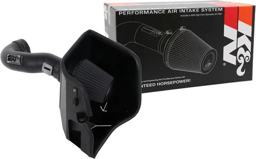 K&N - sistema de admisión de aire frío: Alto rendimiento; aumenta los caballos de fuerza: Compatible con Chevrolet Silverado 1500 2019-2020; GMC