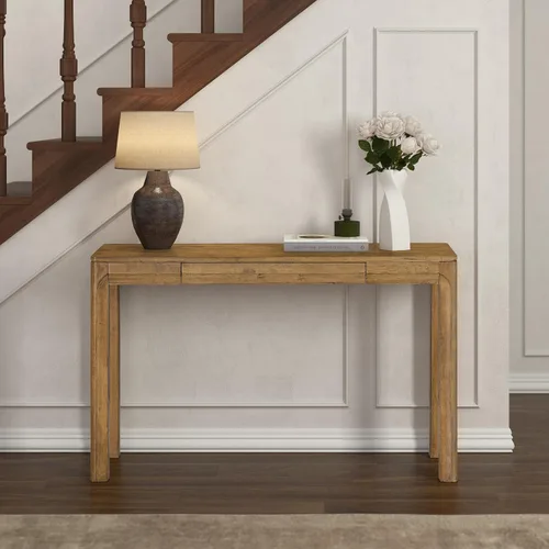 Miniatura 11 de NTC Flow Mesa de Café Moderna de Madera Rectangular con Cajón Oculto – Resistente al Agua y al Calor, Negro Quemado