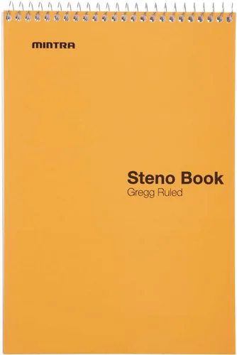 Miniatura 6 de Mintra Office Steno Book - (colores pastel, 4 blocs por paquete, con rayas Gregg) – 6 x 9 pulgadas, 70 hojas, cuaderno para escribir notas