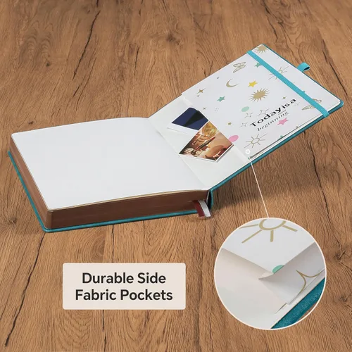 Miniatura 4 de ZXHQ Diario grueso de 360 páginas para mujeres y hombres, cuaderno de diario rayado A5 para escribir, tapa dura, papel de 100 g/m², diseño del árbol