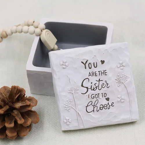 Miniatura 5 de BORLESTA Regalos para amigas – Regalos para amigas para mujeres, regalos de Navidad para amigos – You're the Sister I Got to Choose – Regalos