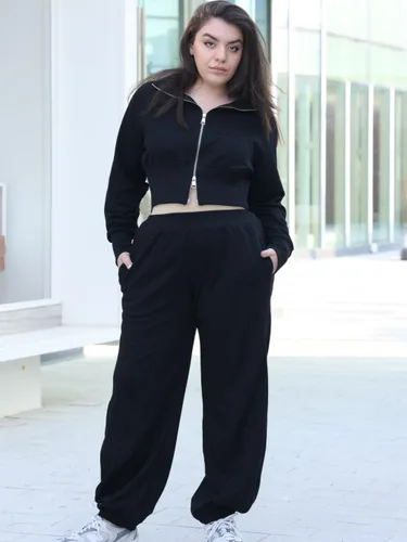 Miniatura 6 de EZAPINE Conjunto de manga larga de gran tamaño para mujer, conjunto casual de 2 piezas, sudadera con bolsillos