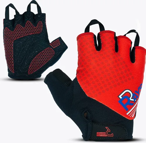 RRAYS Guantes de ciclismo - Tela de licra transpirable - Guantes acolchados de medio dedo, guantes de bicicleta unisex, guantes de ciclismo
