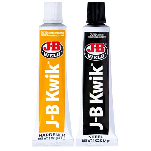 Miniatura 2 de J-B Weld 8276 KwikWeld Pegamento de acero reforzado de rápida adhesión. Pomo de 2 onzas, 2 onza, Blanco