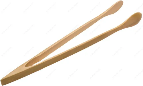 Miniatura 3 de M.V. Trading BTTS734 - Pinza para tostadas de bambú con cuchara, 7¾ pulgadas