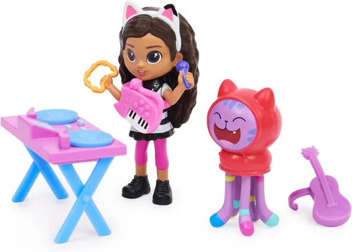 Miniatura 7 de Gabby's Dollhouse 6062027-1 Gabby's Dollhouse - Juego de karaoke con 2 figuras de juego, 2 unidades, caja de muñecas y Möbelstück, Kinderspielzeug