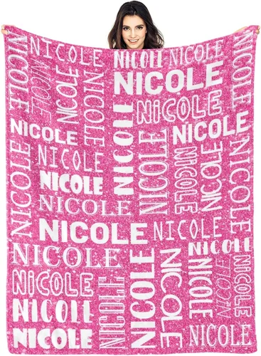 Miniatura 28 de Dr.TOUGH Mantas personalizadas para niños, mantas y mantas personalizadas con nombre para niños y adultos (color 01, 30 x 40 pulgadas)
