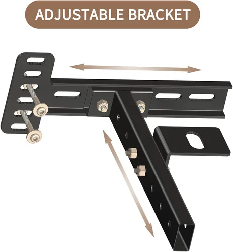 Miniatura 5 de Soportes de riel de cama, conectores de soporte de marco de cama para camas de madera, sujetadores de soporte resistentes sin mortaja, accesorios