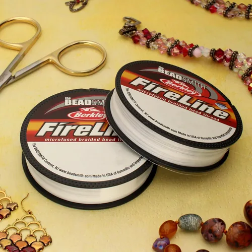 Miniatura 2 de The Beadsmith Fireline by Berkley - Hilo trenzado microfusionado - Prueba de 4 libras, diámetro de 005"/.12mm, carrete de 50 yardas, color cristal