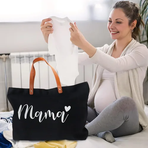Miniatura 12 de Lamyba Regalos para mamá nueva, bolso de mano con bolsa de maquillaje, regalos geniales para mamá por ser/mamá embarazada/mujeres embarazadas