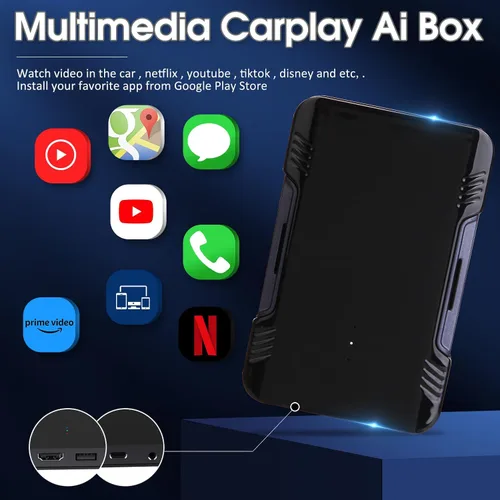 Miniatura 3 de Magic CarPlay Box 3.0 Max, CarPlay AI Box Soporte YouTube/Netflix/Hulu, etc., Qualcomm Multi-Core Android System Multimedia Video Box