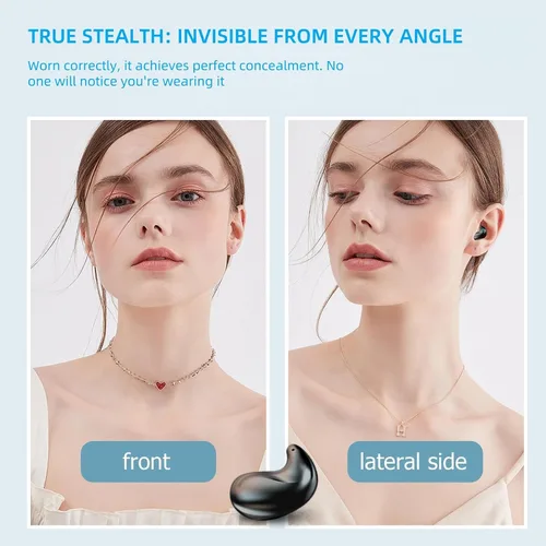 Miniatura 4 de M52 Auriculares para Dormir con Pantalla de Energía, Mini Auriculares Invisibles para Personas que Duermen de Lado, Auriculares Inalámbricos