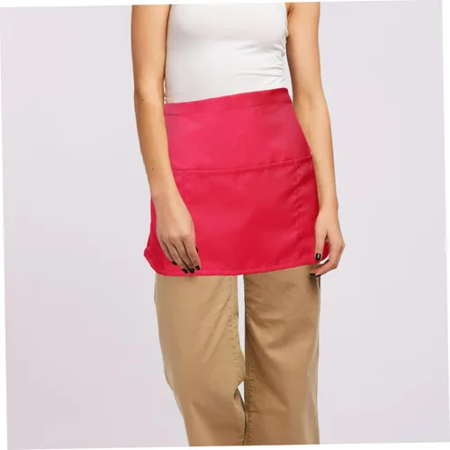 Miniatura 7 de VALICLUD Half Server Apron with Double Pockets Stain and Water Resistant Kitchen Apron for Chefs and Waitstaff Restaurants and Coffee Shops