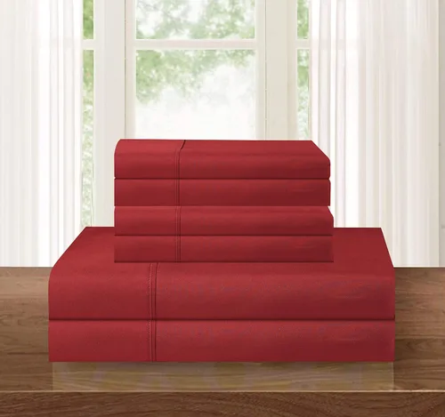 Miniatura 58 de Elegant Comfort - Juego de ropa de cama resistente a arrugas y decoloración más acogedor, sábana bajera elástica en todo el contorno, bolsillo