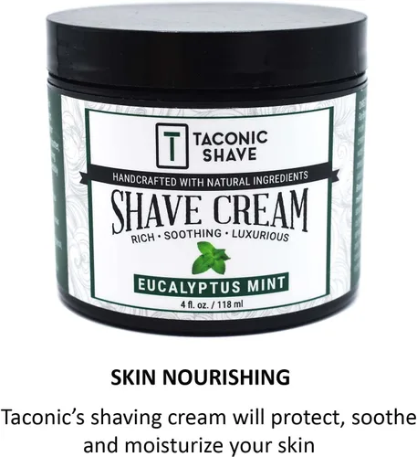 Miniatura 5 de Taconic Shave, Crema de afeitado totalmente natural – Crema de afeitar altamente concentrada para hombres y mujeres – 4 oz. Crema de afeitar