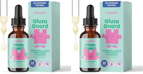 JoySpring Suplemento de glutatión liposomal para niños | Apoya el habla y el contacto visual | 50 mg de gotas antioxidantes de L-glutatión |