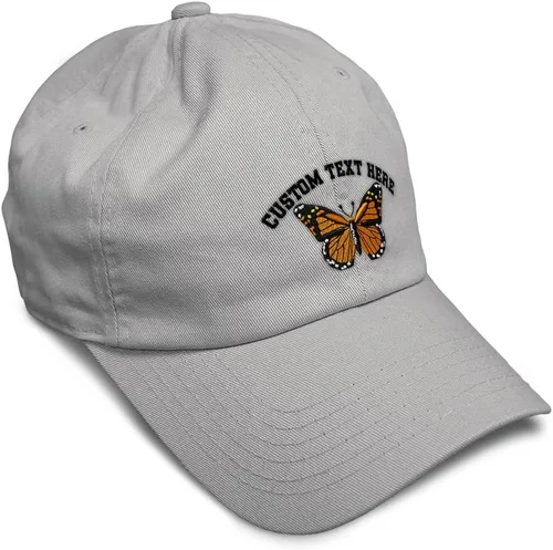 Miniatura 37 de Gorra de béisbol suave con diseño de mariposa monarca, con insectos, bordado de mariposa, de algodón, para hombres y mujeres
