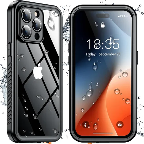Miniatura 13 de SPIDERCASE Solo diseñada para el iPhone 13 Pro Max, funda impermeable, lente incorporada y protector de pantalla, protección completa de alta