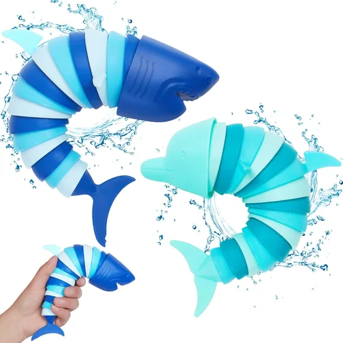 Juguetes sensoriales para ansiedad de tiburón y delfín, juguetes sensoriales para autismo, TDAH, ansiedad y alivio del estrés, regalos de fiesta,