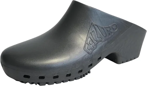Miniatura 16 de CALZURO Zuecos de Trabajo Clásicos Sin Agujeros - Zuecos de Enfermería Unisex - Zapatos Antideslizantes - Zapatos de Cocina de Goma Autoclavables
