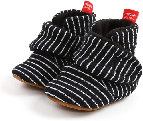 Miniatura 43 de SOFMUO Pantuflas unisex para bebé, niña, niño, ligeras, antideslizantes, para interiores, zapatos de casa, botines para niños pequeños