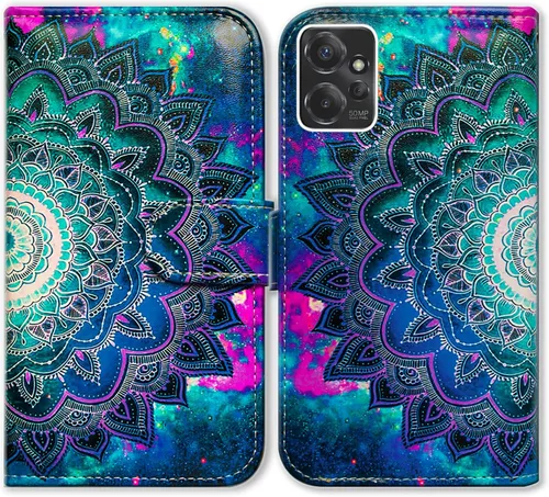Miniatura 17 de Bcov Funda para Moto G Power 5G, diseño de pájaro negro y verde con tapa para teléfono con ranura para tarjetas, soporte para Motorola Moto G Power