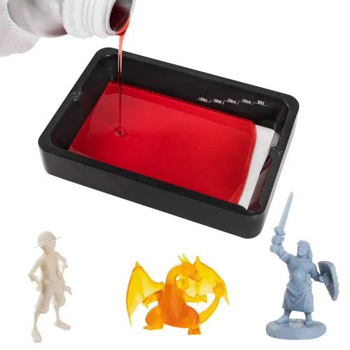 Miniatura 4 de Sovol Cubeta de Resina para Impresora 3D de Aluminio Anodizado con Película FEP y Anillo de Acero Preinstalado, Tanque de Resina con Marco de Metal