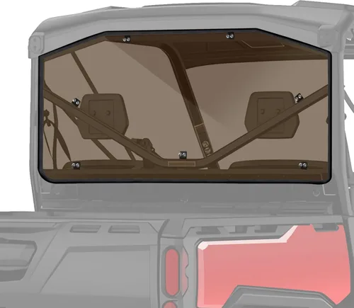 Miniatura 10 de StarknightMT Parabrisas trasero compatible con Can-Am Defender 2016-2026, ventana trasera de policarbonato resistente a prueba de rayos UV para HD5