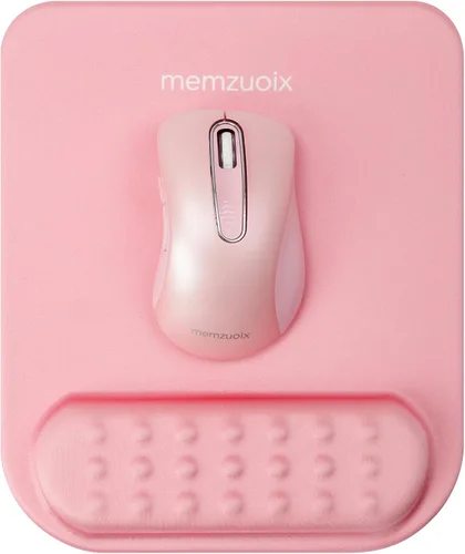 Miniatura 12 de memzuoix Cyan - Alfombrilla de mouse ergonómica con soporte para reposamuñecas, amortiguación de espuma viscoelástica de alta calidad para aliviar
