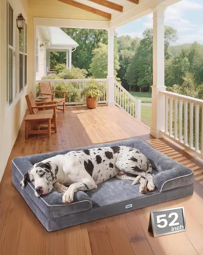 Miniatura 14 de OhGeni Orthopedic Cooling Dog Bed Couch, Cooling Big Pet Sofa for Extra Large Sized Pets with Memory Foam, Machine-Washable Waterproof Removable