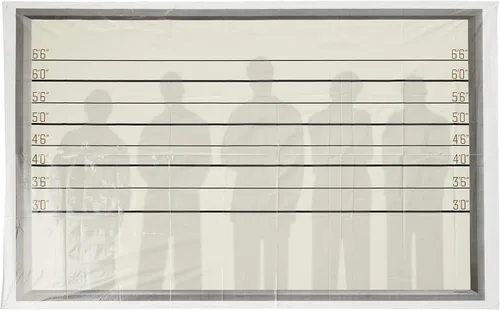 Beistle Taza criminal de plástico impresa, línea de tiro para pared, cabina de fotos, telón de fondo, escena de fiesta, decoración de investigación