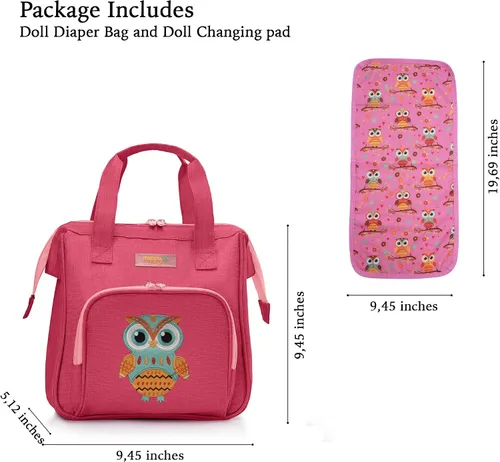 Miniatura 4 de HappyVk - Bolsa de pañales para muñecas y portabebés para niños.